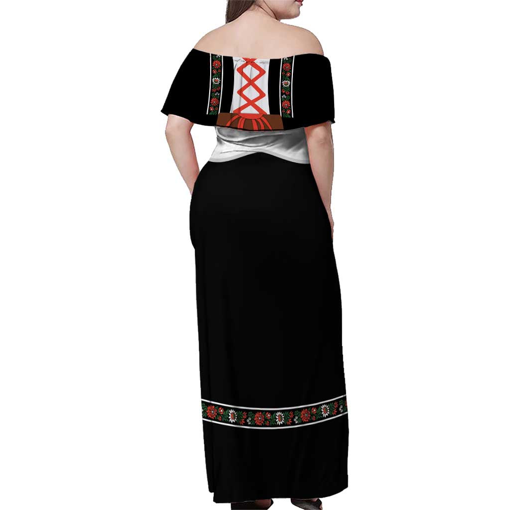 Oktoberfest Dirndl Costume Family Matching Off Shoulder Maxi Dress and Hawaiian Shirt German Beer Festival - Wonder Print Shop