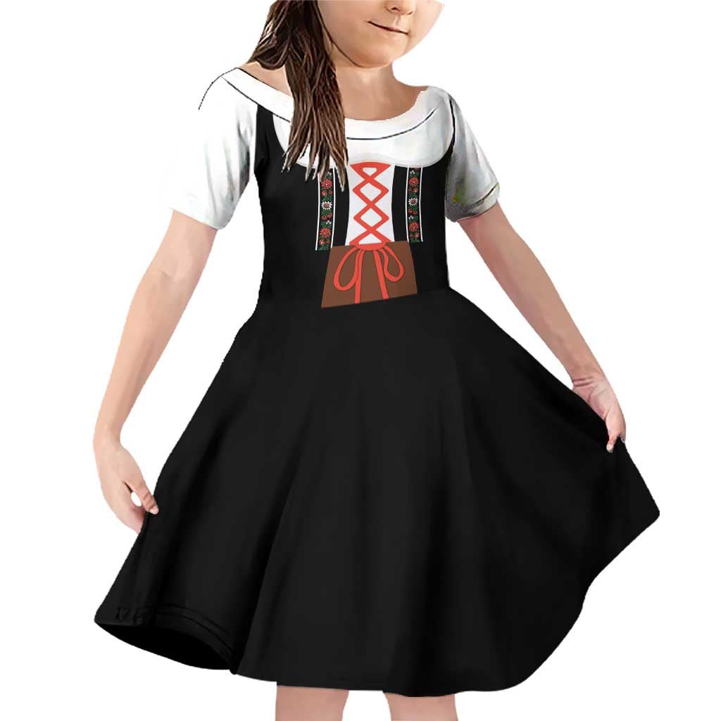 Oktoberfest Dirndl Costume Family Matching Off Shoulder Short Dress and Hawaiian Shirt German Beer Festival - Wonder Print Shop