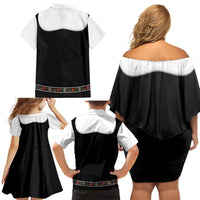 Oktoberfest Dirndl Costume Family Matching Off Shoulder Short Dress and Hawaiian Shirt German Beer Festival - Wonder Print Shop