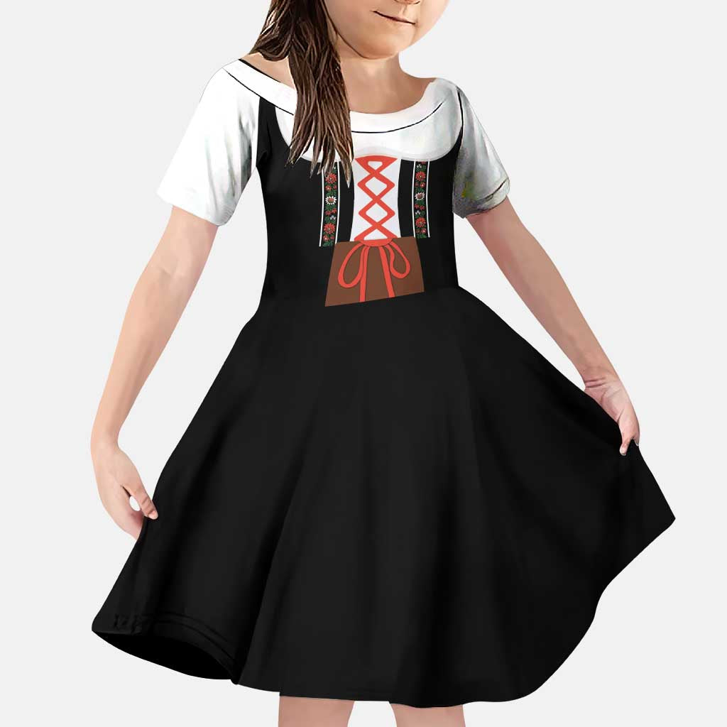 Oktoberfest Dirndl Costume Family Matching Puletasi and Hawaiian Shirt German Beer Festival - Wonder Print Shop