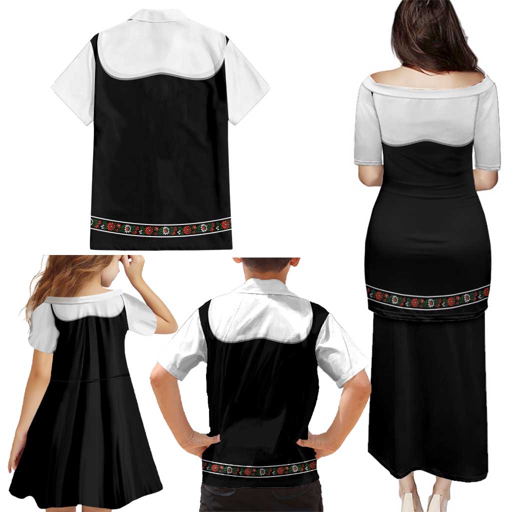 Oktoberfest Dirndl Costume Family Matching Puletasi and Hawaiian Shirt German Beer Festival - Wonder Print Shop