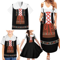 Oktoberfest Dirndl Costume Family Matching Summer Maxi Dress and Hawaiian Shirt German Beer Festival - Wonder Print Shop