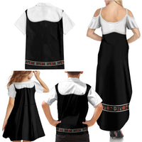 Oktoberfest Dirndl Costume Family Matching Summer Maxi Dress and Hawaiian Shirt German Beer Festival - Wonder Print Shop
