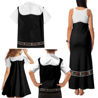 Oktoberfest Dirndl Costume Family Matching Tank Maxi Dress and Hawaiian Shirt German Beer Festival - Wonder Print Shop