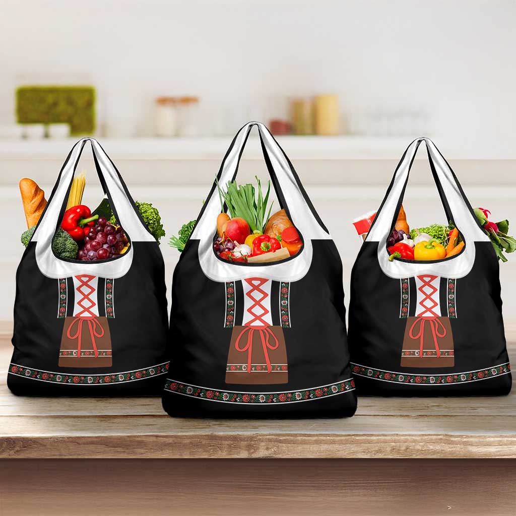 Oktoberfest Dirndl Costume Grocery Bag German Beer Festival - Wonder Print Shop