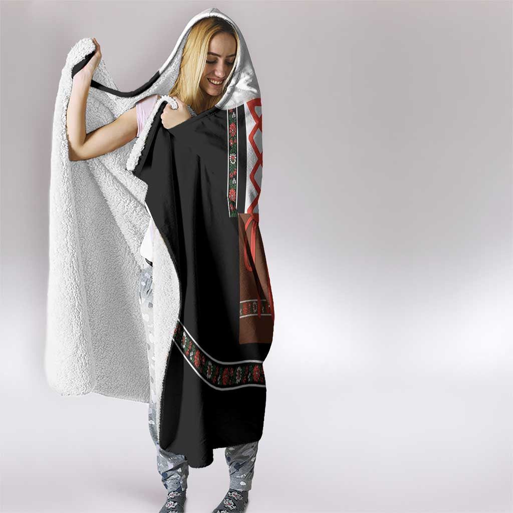 Oktoberfest Dirndl Costume Hooded Blanket German Beer Festival - Wonder Print Shop