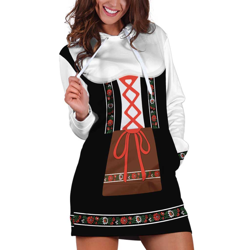 Oktoberfest Dirndl Costume Hoodie Dress German Beer Festival - Wonder Print Shop