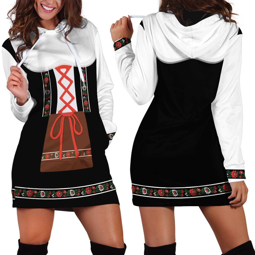 Oktoberfest Dirndl Costume Hoodie Dress German Beer Festival - Wonder Print Shop