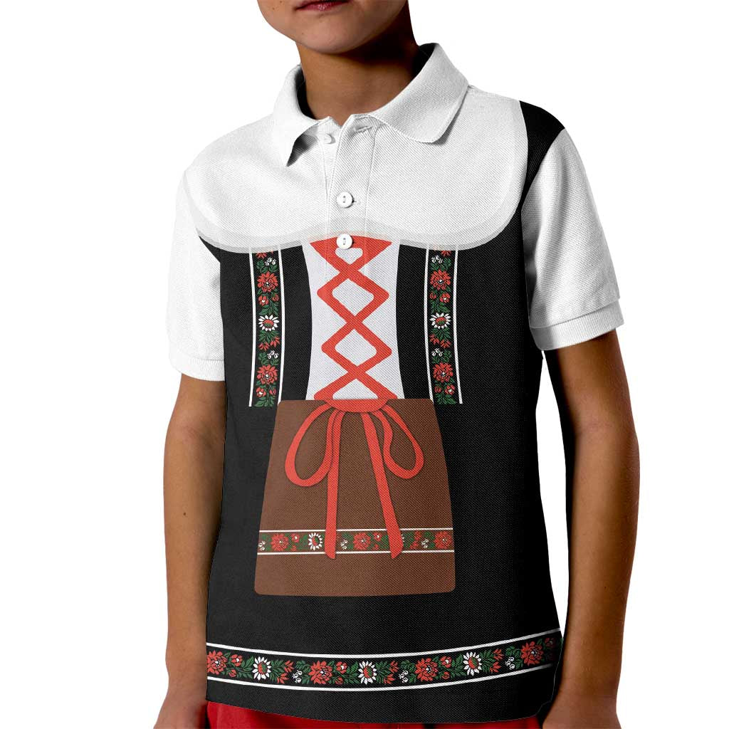 Oktoberfest Dirndl Costume Kid Polo Shirt German Beer Festival - Wonder Print Shop