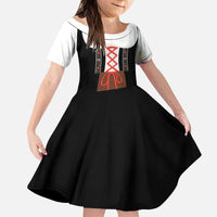 Oktoberfest Dirndl Costume Kid Short Sleeve Dress German Beer Festival - Wonder Print Shop