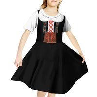 Oktoberfest Dirndl Costume Kid Short Sleeve Dress German Beer Festival - Wonder Print Shop