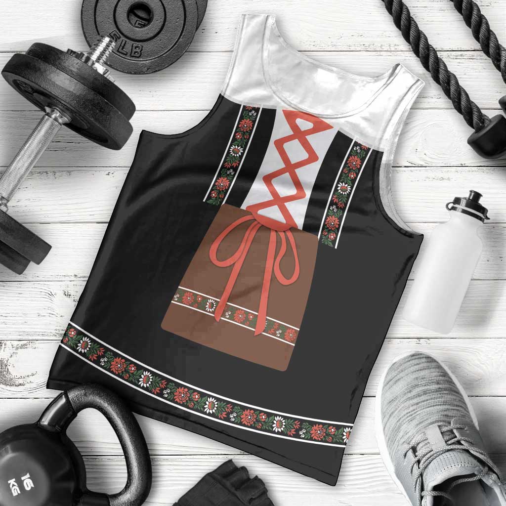 Oktoberfest Dirndl Costume Men Tank Top German Beer Festival - Wonder Print Shop