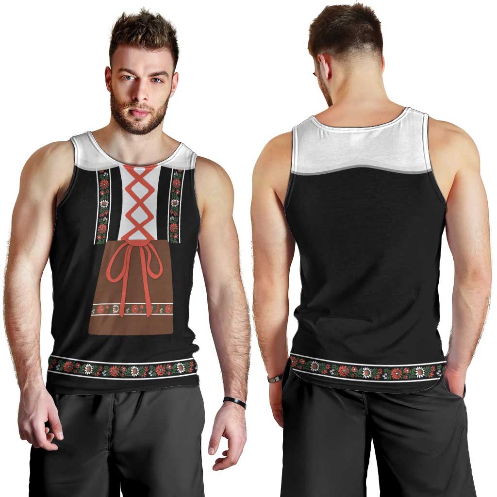 Oktoberfest Dirndl Costume Men Tank Top German Beer Festival - Wonder Print Shop