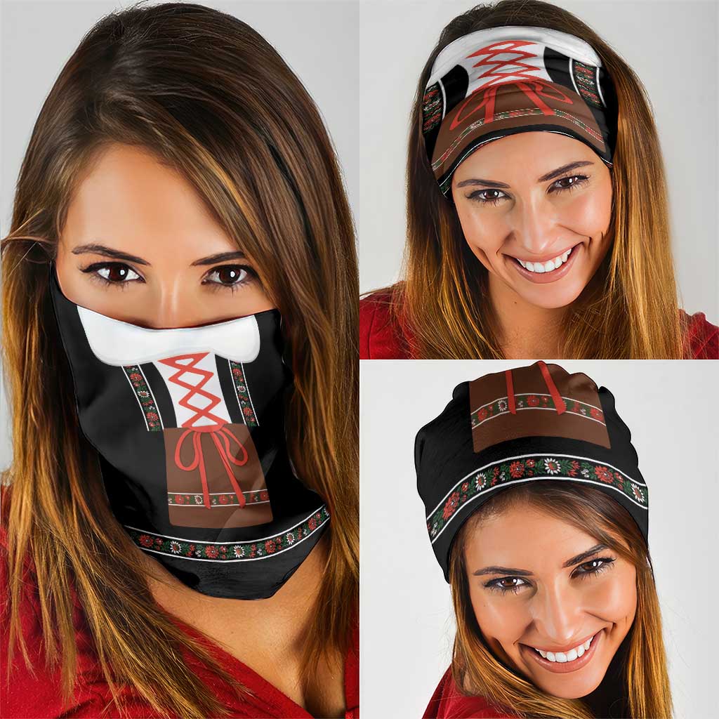 Oktoberfest Dirndl Costume Neck Gaiter German Beer Festival - Wonder Print Shop