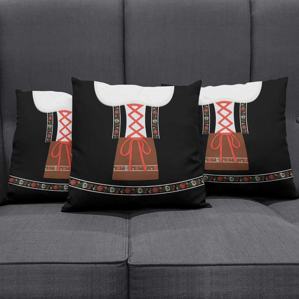 Oktoberfest Dirndl Costume Pillow Cover German Beer Festival - Wonder Print Shop