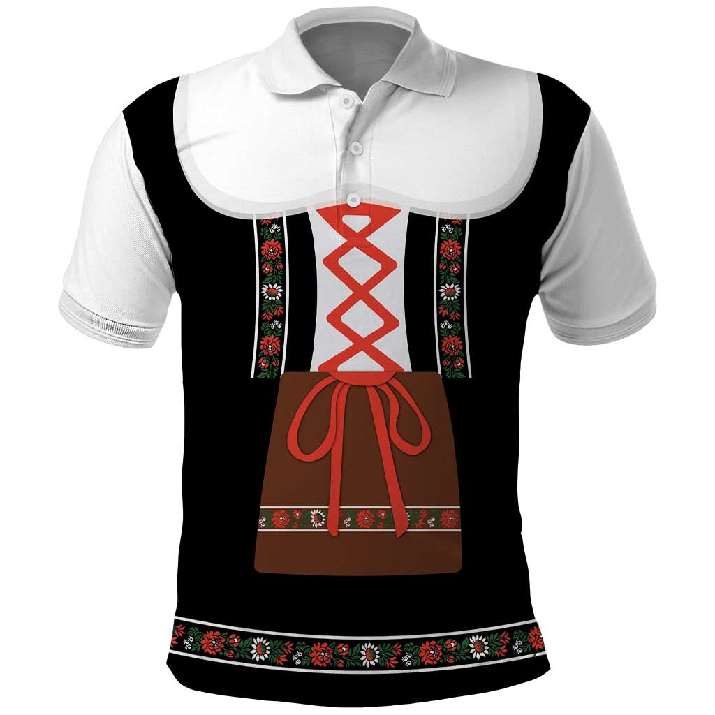 Oktoberfest Dirndl Costume Polo Shirt German Beer Festival - Wonder Print Shop