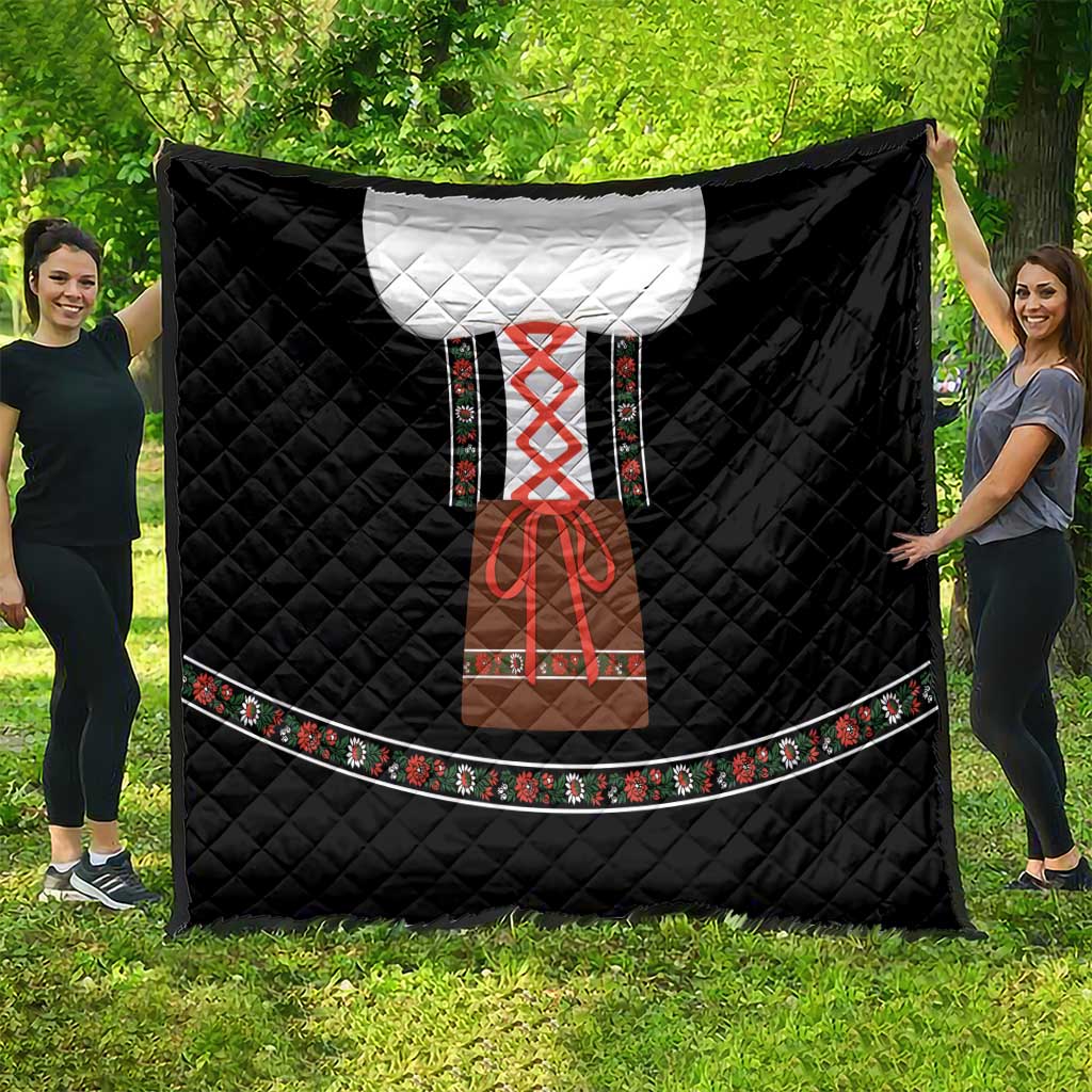 Oktoberfest Dirndl Costume Quilt German Beer Festival - Wonder Print Shop