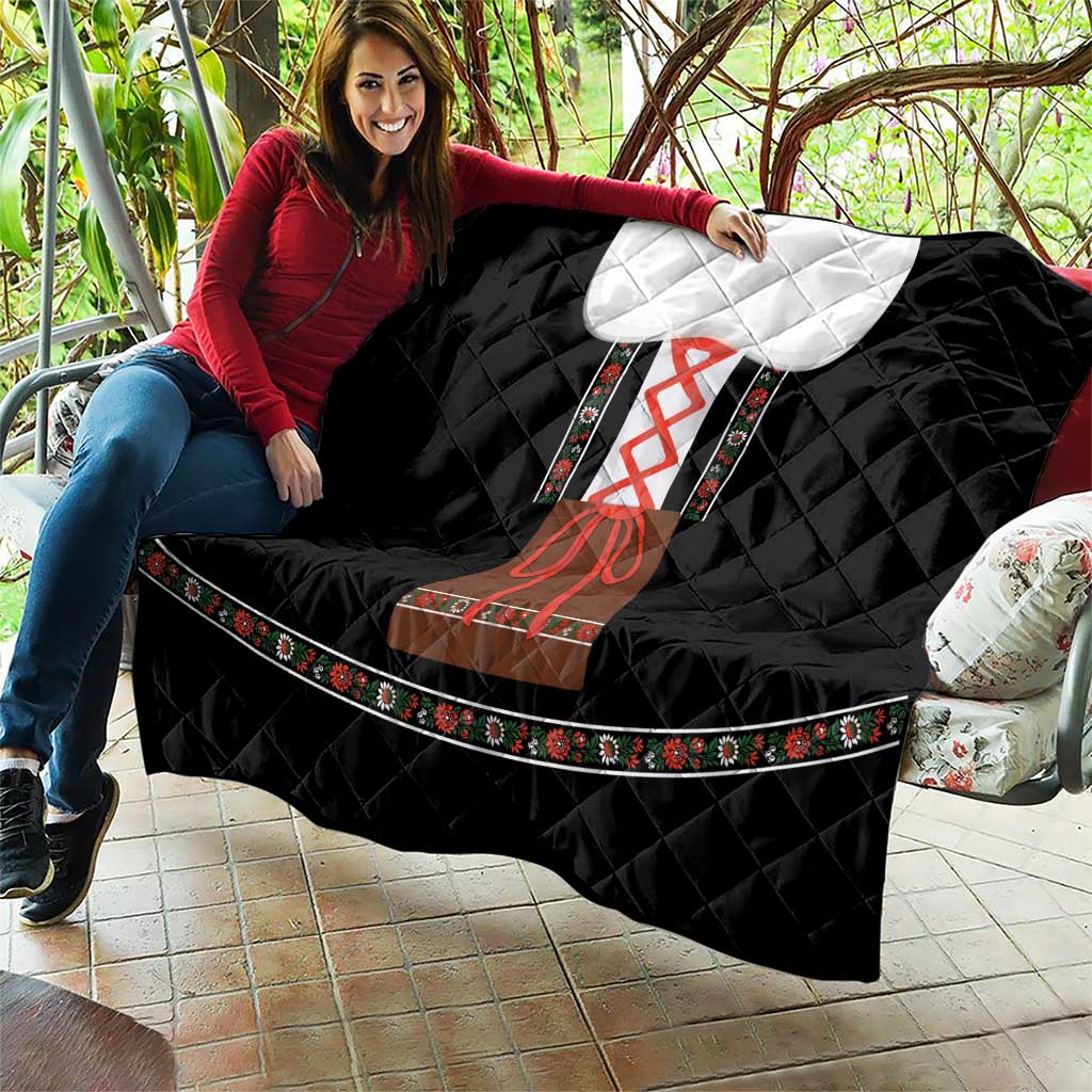 Oktoberfest Dirndl Costume Quilt German Beer Festival - Wonder Print Shop