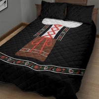 Oktoberfest Dirndl Costume Quilt Bed Set German Beer Festival - Wonder Print Shop