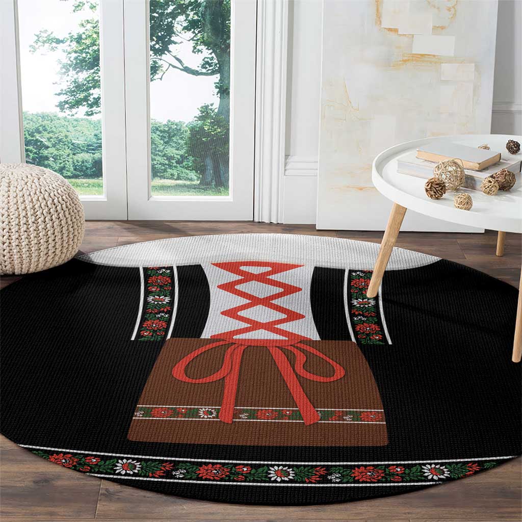 Oktoberfest Dirndl Costume Round Carpet German Beer Festival - Wonder Print Shop