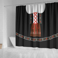 Oktoberfest Dirndl Costume Shower Curtain German Beer Festival - Wonder Print Shop