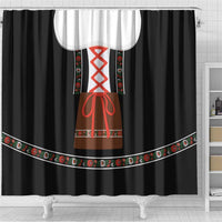 Oktoberfest Dirndl Costume Shower Curtain German Beer Festival - Wonder Print Shop