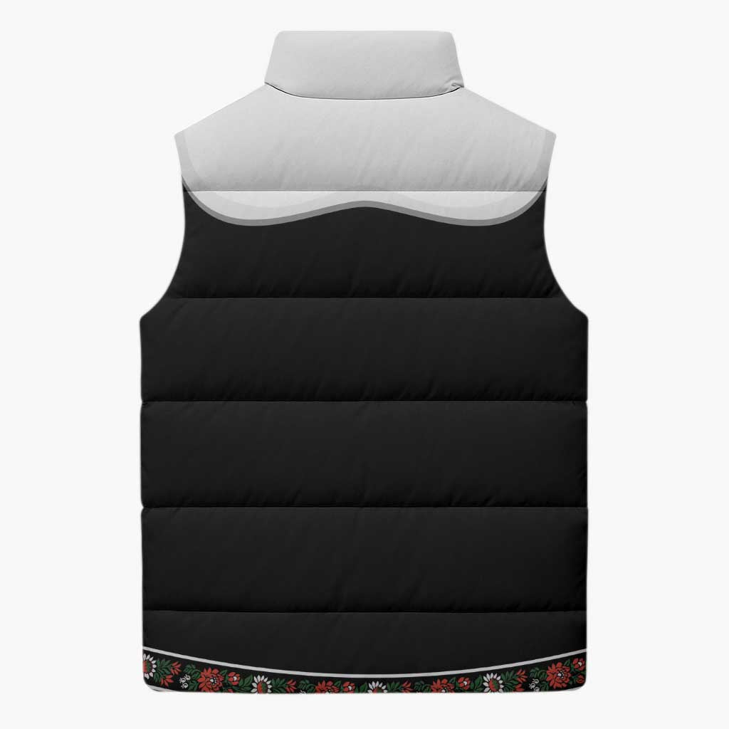 Oktoberfest Dirndl Costume Sleeveless Puffer Jacket German Beer Festival - Wonder Print Shop