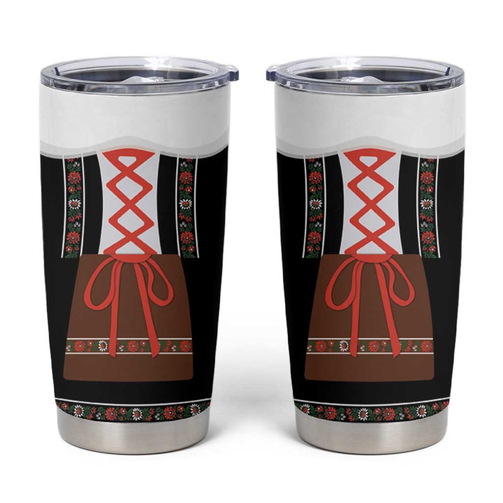 Oktoberfest Dirndl Costume Tumbler Cup German Beer Festival - Wonder Print Shop