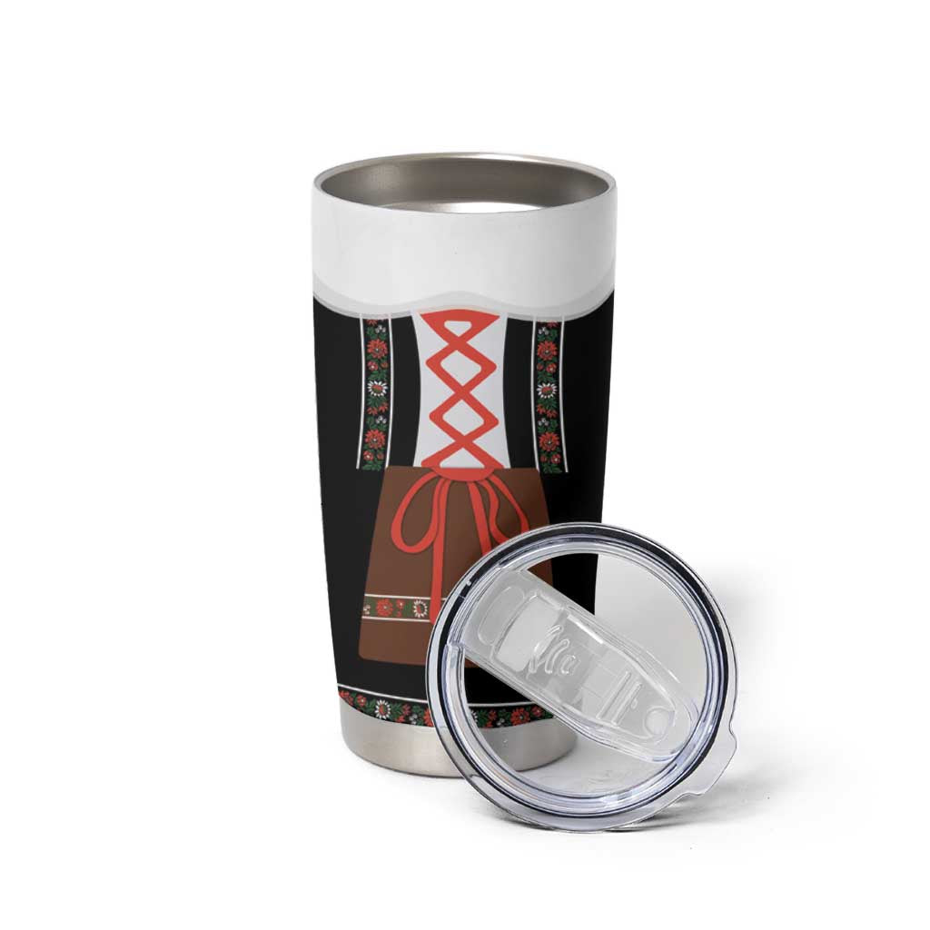 Oktoberfest Dirndl Costume Tumbler Cup German Beer Festival - Wonder Print Shop