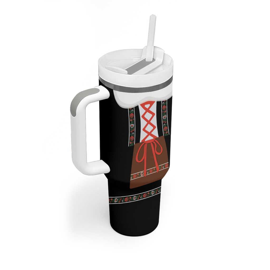 Oktoberfest Dirndl Costume Tumbler With Handle German Beer Festival - Wonder Print Shop