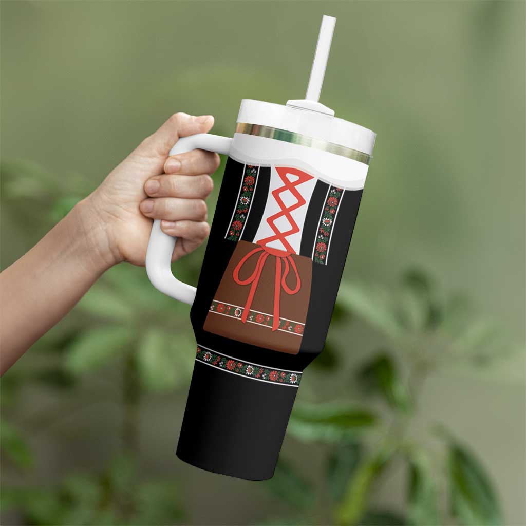 Oktoberfest Dirndl Costume Tumbler With Handle German Beer Festival - Wonder Print Shop