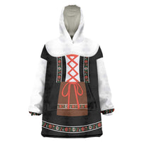 Oktoberfest Dirndl Costume Wearable Blanket Hoodie German Beer Festival - Wonder Print Shop