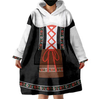Oktoberfest Dirndl Costume Wearable Blanket Hoodie German Beer Festival - Wonder Print Shop