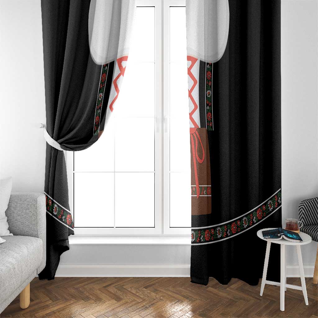 Oktoberfest Dirndl Costume Window Curtain German Beer Festival - Wonder Print Shop