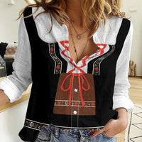Oktoberfest Dirndl Costume Women Casual Shirt German Beer Festival - Wonder Print Shop