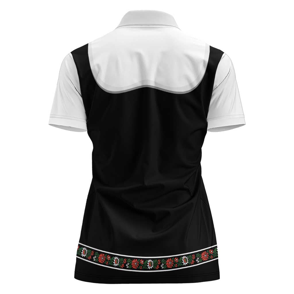 Oktoberfest Dirndl Costume Women Polo Shirt German Beer Festival - Wonder Print Shop