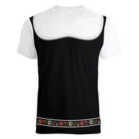 Oktoberfest Dirndl Costume Women V-Neck T-Shirt German Beer Festival - Wonder Print Shop