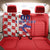 Custom Croatia Independence Day Back Car Seat Cover Grunge Checkerboard Patterns With Map - Wonder Print Shop