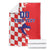 Custom Croatia Independence Day Blanket Grunge Checkerboard Patterns With Map