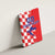 Custom Croatia Independence Day Canvas Wall Art Grunge Checkerboard Patterns With Map - Wonder Print Shop