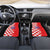 Custom Croatia Independence Day Car Mats Grunge Checkerboard Patterns With Map - Wonder Print Shop