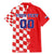 Custom Croatia Independence Day Family Matching Mermaid Dress and Hawaiian Shirt Grunge Checkerboard Patterns With Map - Wonder Print Shop