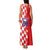 Custom Croatia Independence Day Family Matching Tank Maxi Dress and Hawaiian Shirt Grunge Checkerboard Patterns With Map - Wonder Print Shop