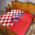 Custom Croatia Independence Day Quilt Grunge Checkerboard Patterns With Map - Wonder Print Shop