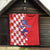 Custom Croatia Independence Day Quilt Grunge Checkerboard Patterns With Map - Wonder Print Shop