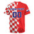 Custom Croatia Independence Day Rugby Jersey Grunge Checkerboard Patterns With Map - Wonder Print Shop