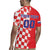 Custom Croatia Independence Day Rugby Jersey Grunge Checkerboard Patterns With Map - Wonder Print Shop