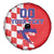 Custom Croatia Independence Day Spare Tire Cover Grunge Checkerboard Patterns With Map - Wonder Print Shop