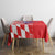Custom Croatia Independence Day Tablecloth Grunge Checkerboard Patterns With Map - Wonder Print Shop