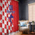 Custom Croatia Independence Day Window Curtain Grunge Checkerboard Patterns With Map - Wonder Print Shop